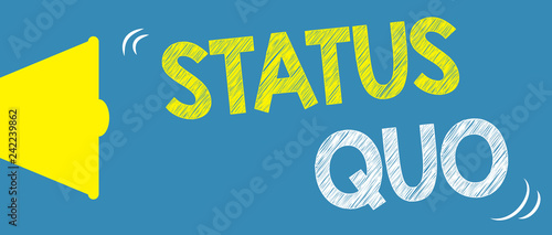 Status quo on ripped paper - Status Quo
