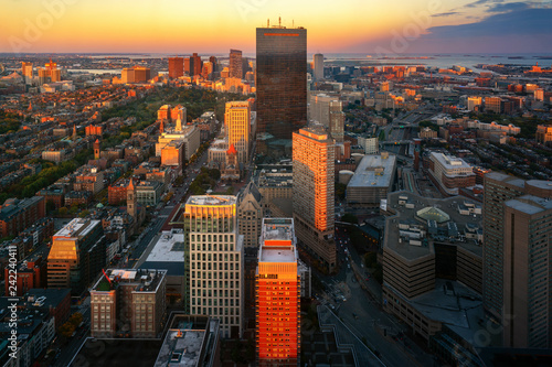 Aerial view of Boston in Ma...