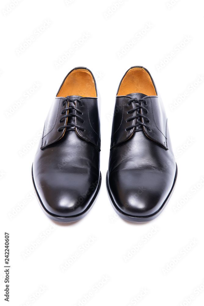 Black shoes isolated on white background Black shoes isolated on white background