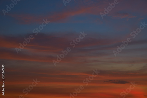 Amazing beautiful sunset sky background . © jamesteohart