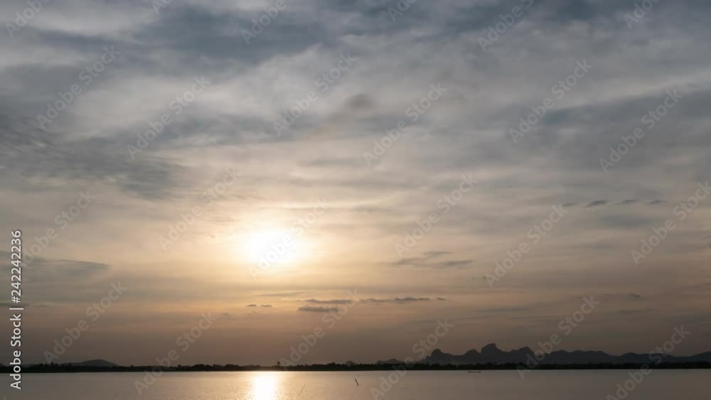 Time lapse. Sky, moving clouds and sunset background Mountain Time lapse. Sky, moving clouds and sunset background Mountain