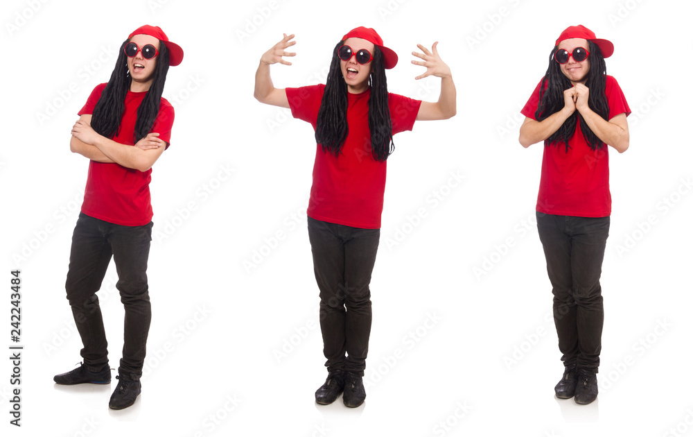 Fototapeta premium Young man with long dreads