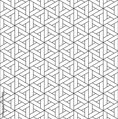Seamless pattern based on japanese ornament Kumiko