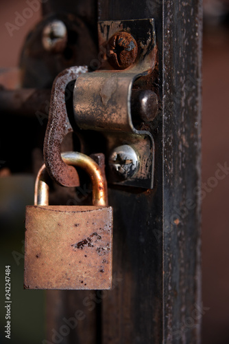 rusted lock