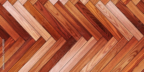 Seamless wood parquet texture horizontal herringbone brown various