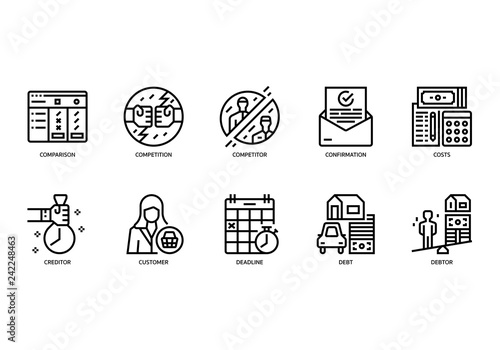 Business icons set