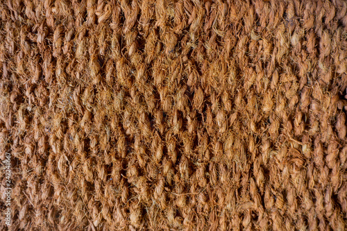 coconut fiber matt brown color background wallpaper texture