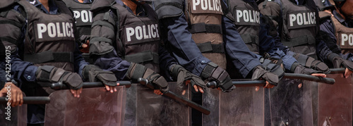 Police riot training photo