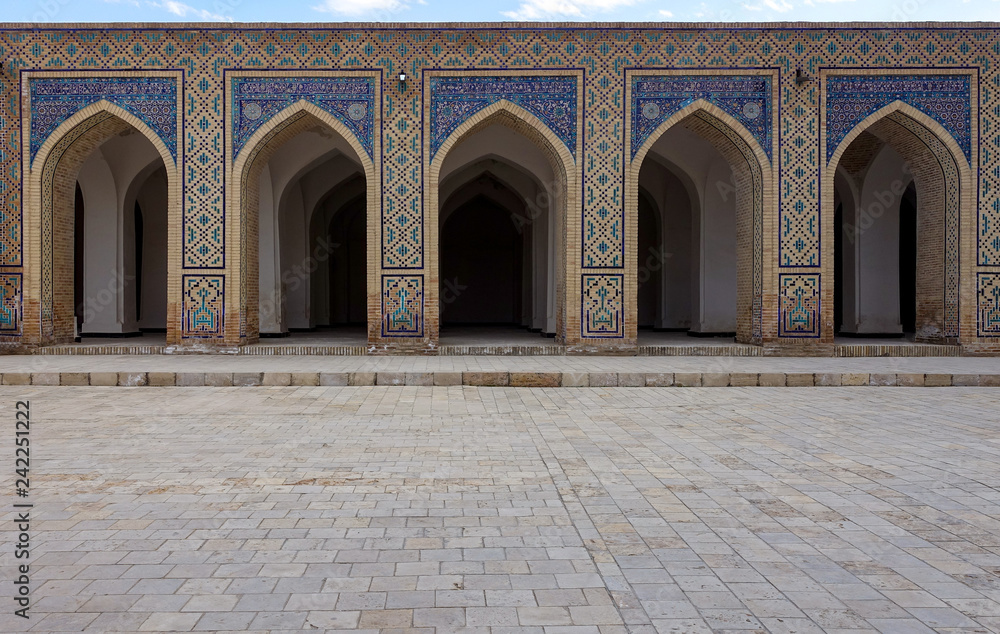 Arcade wall in Bukhara palace