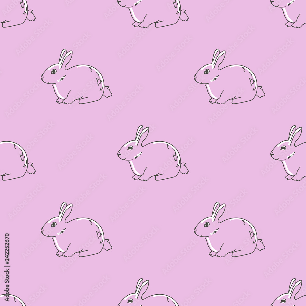 cute rabbits seamless pattern cute rabbits seamless pattern