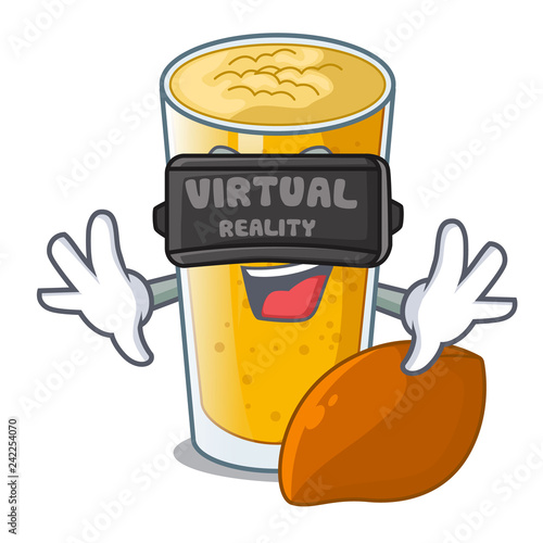 Virtual reality lassi mango on the mascot table