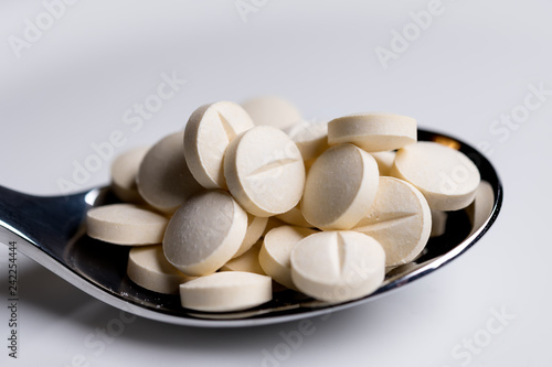 Tablets on a spoon