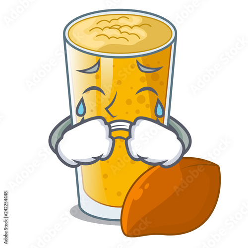 Crying lassi mango on the mascot table