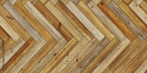 Seamless wood parquet texture horizontal herringbone dark brown