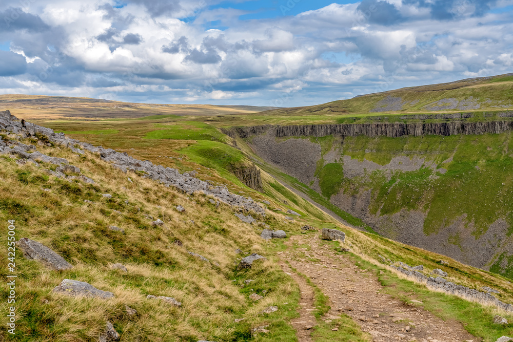 North Pennine landscape at the High Cup Nick in Cumbria, England, UK