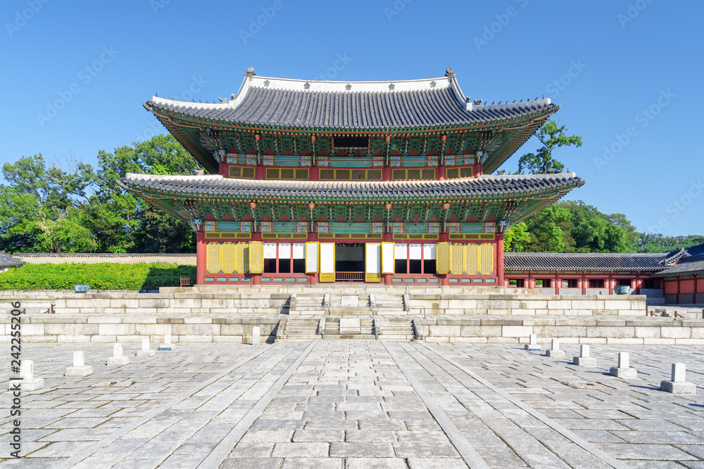 Wonderful view of Injeongjeon Hall, Changdeokgung Palace, Seoul Wonderful view of Injeongjeon Hall, Changdeokgung Palace, Seoul