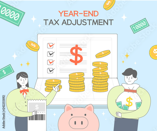 Year-end tax adjustment Illustration