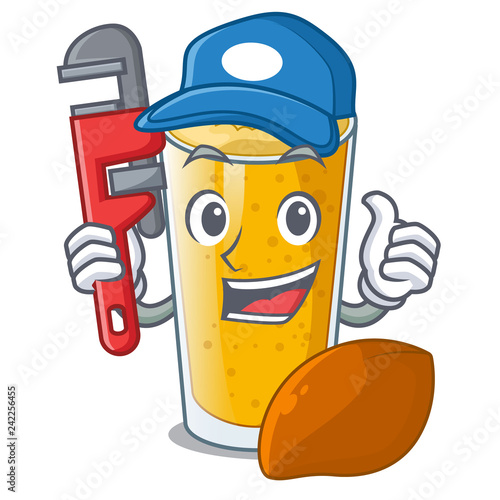 Plumber lassi mango in the character fridge