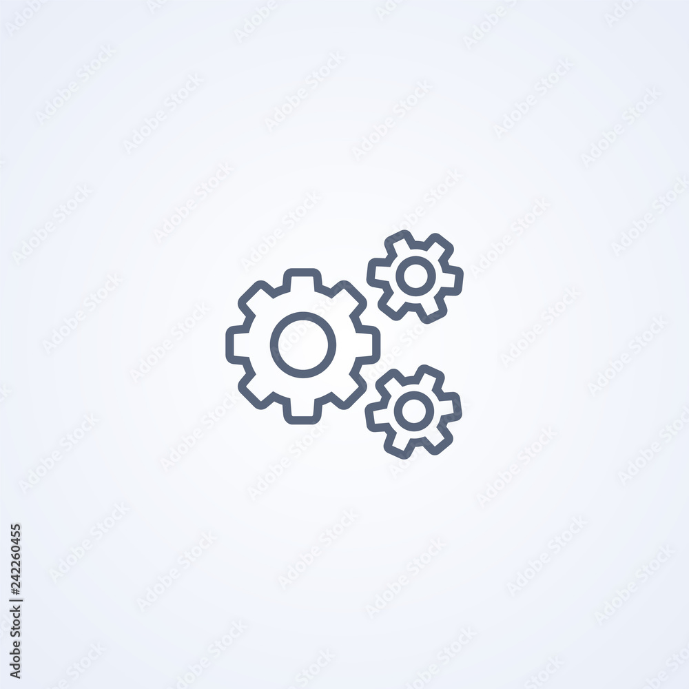 Setting, vector best gray line icon Setting, vector best gray line icon