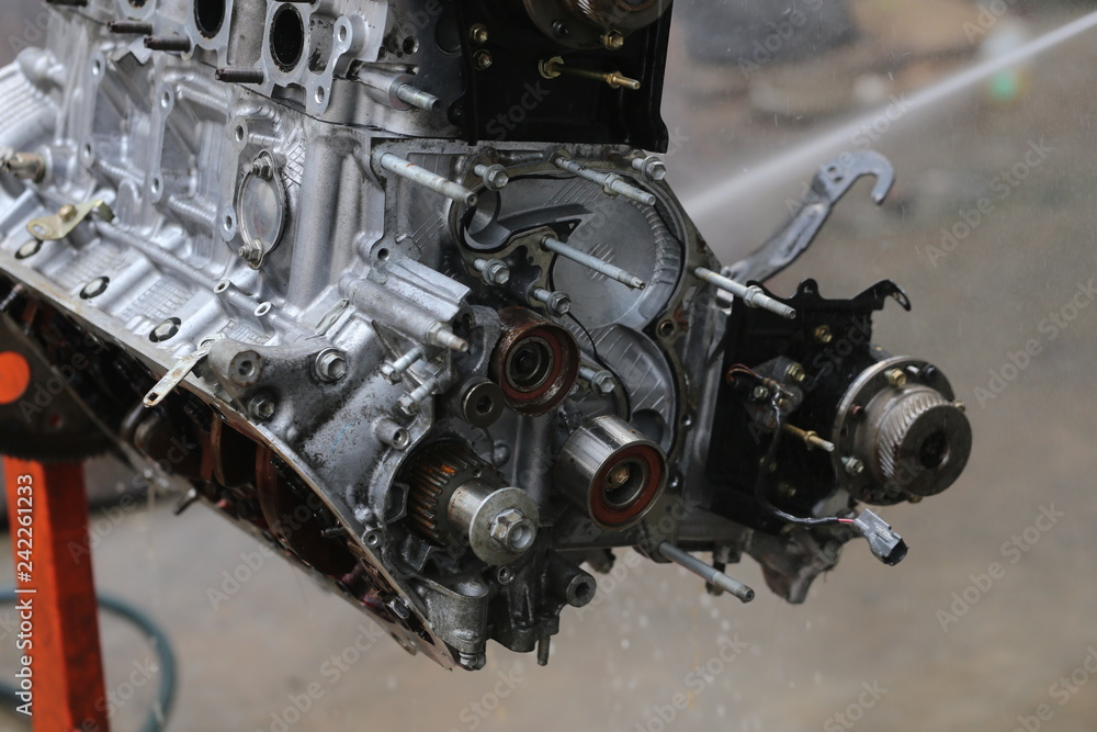 Car's engine detail