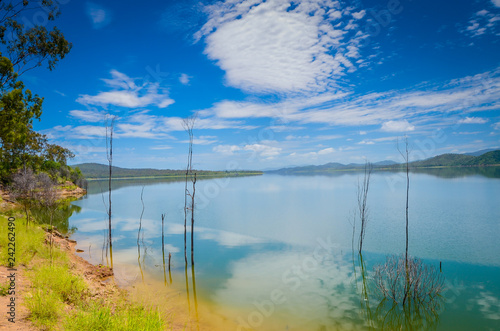 lake and blue sky