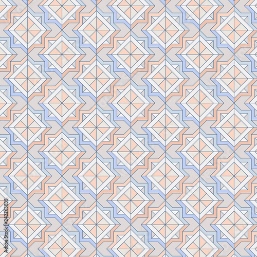 Colorful pastel geometric seamless pattern vector