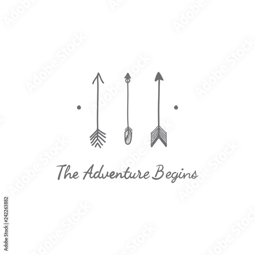 Hand drawn travel design
