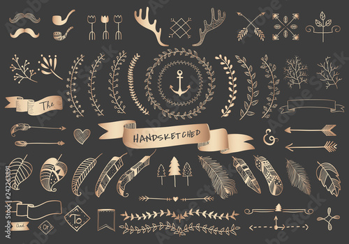 Hand drawn travel design