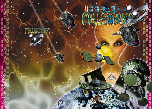 New Millennium mit pinkem Rand