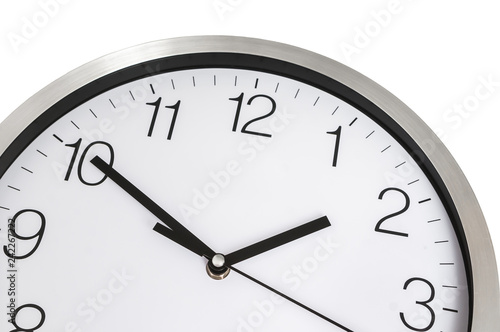 Close-up view of clock - deadline and time concept