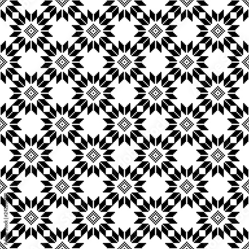 Norway fairisle seamless pattern design in vector