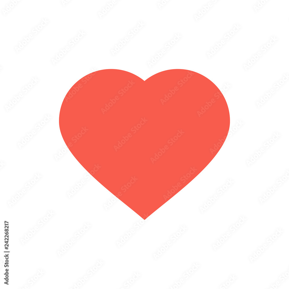 Heart icon. isolated on white background Heart icon. isolated on white background