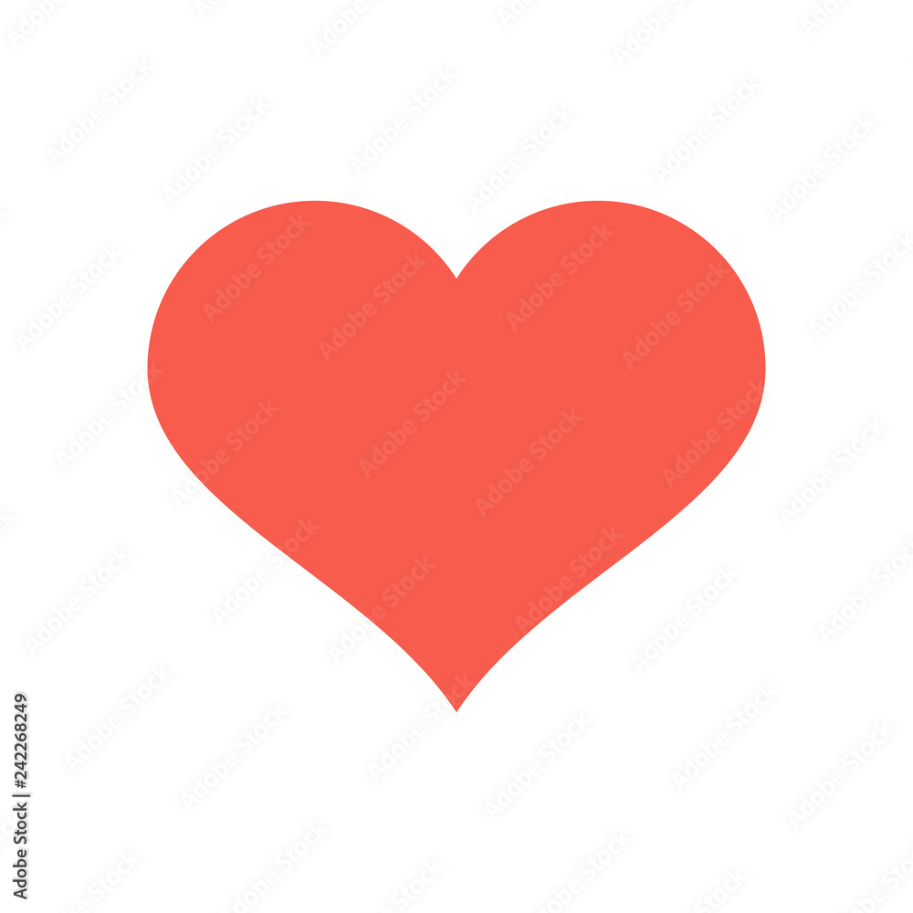 Heart icon. isolated on white background Heart icon. isolated on white background