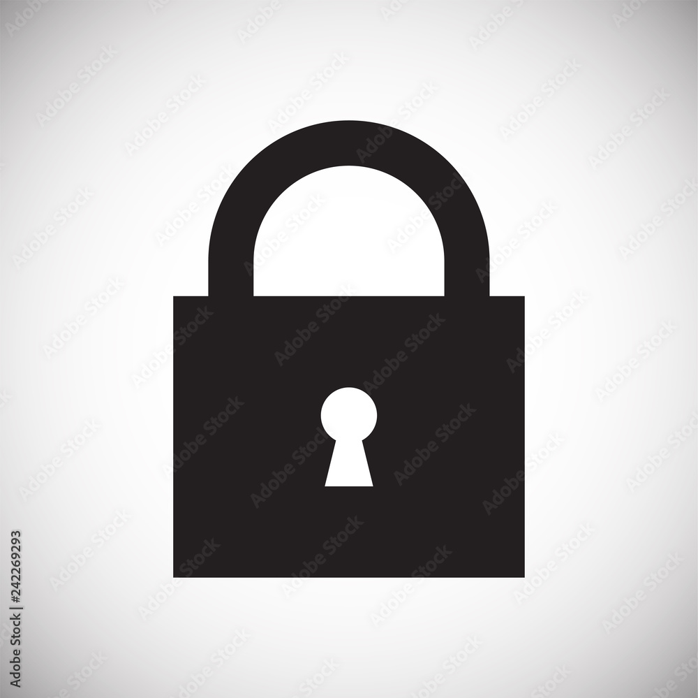 Lock icon on white background for graphic and web design, Modern simple vector sign. Internet concept. Trendy symbol for website design web button or mobile app Lock icon on white background for graphic and web design, Modern simple vector sign. Internet concept. Trendy symbol for website design web button or mobile app