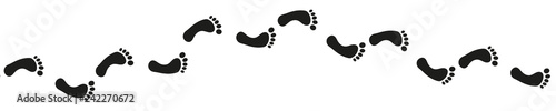 Banner Barfuß Spuren
