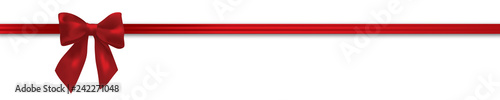 Schleife Header rot Valentinstag Weihnachten Geburtstag