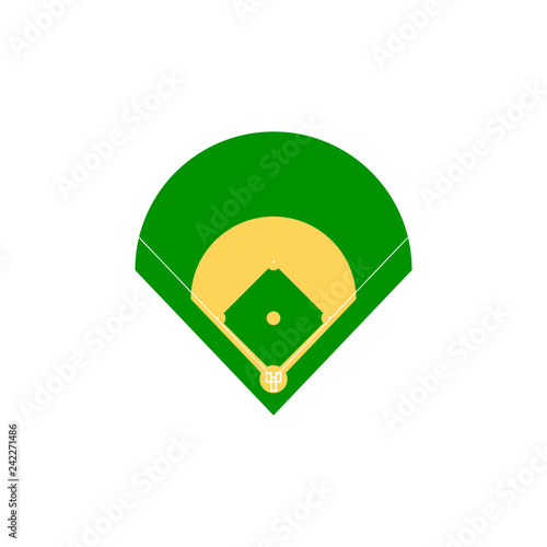 Baseball field illustration