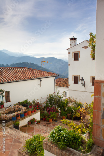 white vspanish villaga in the heart of the mountains - Genalguacil photo