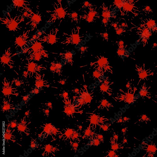 red abstract on black background, copy space. -image