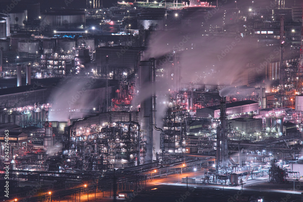 水島工場夜景 水島工場夜景