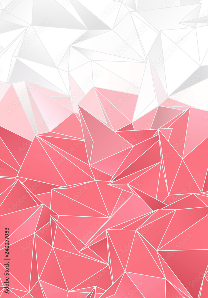 Obraz premium Triangular 3d, modern background