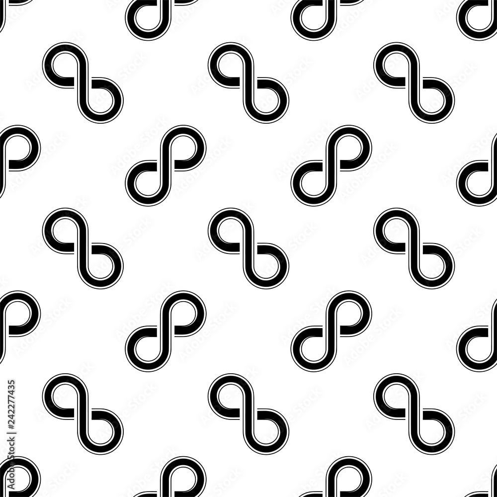 Infinity Sign Icon Seamless Pattern Infinity Sign Icon Seamless Pattern
