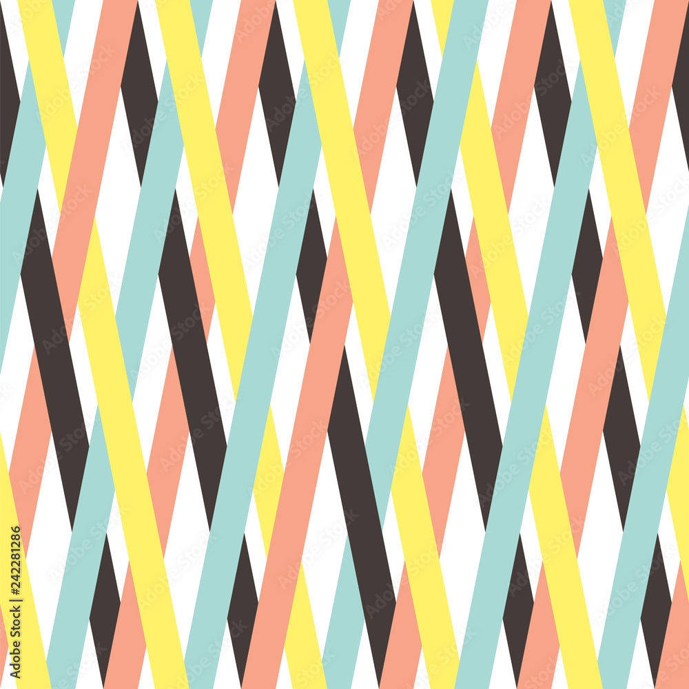 Entwined oblique stripes. Seamless vector pattern. Entwined oblique stripes. Seamless vector pattern.