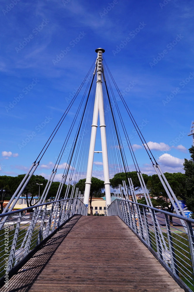 Bridge over the river Orme, Empoli, Tuscany, Italy