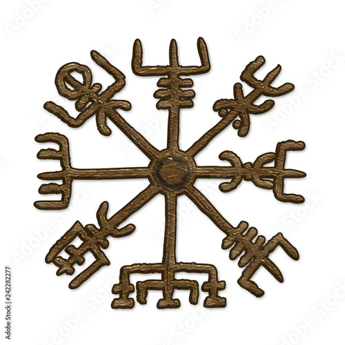 Vegvisir Viking Symbol Compass Rune