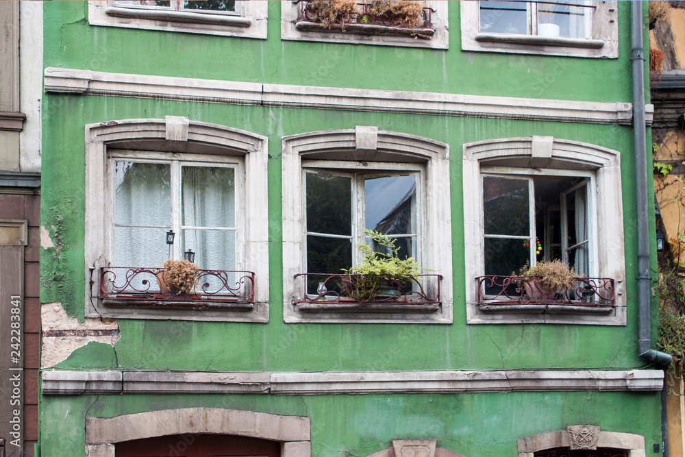 Naklejka premium Detail facade building