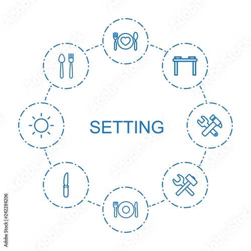 setting icons