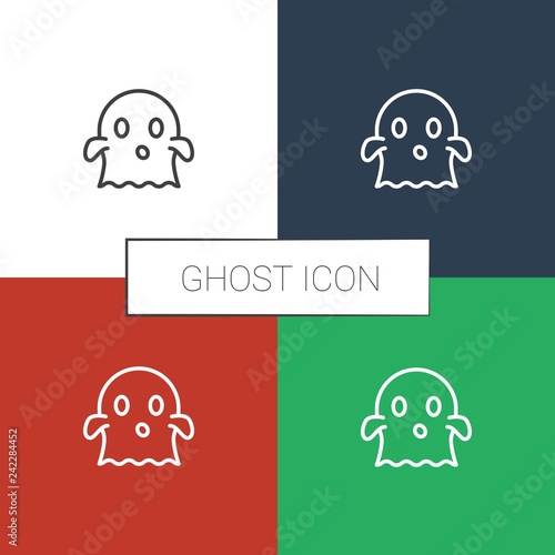 ghost icon white background