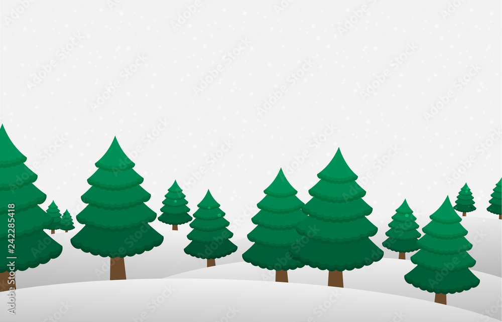 Fototapeta premium Christmas greeting card. Vector illustration