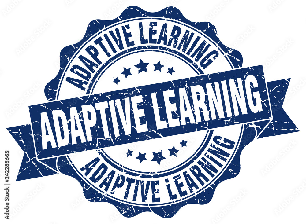 Fototapeta premium adaptive learning stamp. sign. seal